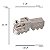 COFRE DE ZAMAC TREM 16x7x10cm - Imagem 3