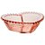 CJ 2 BOWLS CRISTAL CORAÇÃO PEARL ROSA 15x13x5cm - Imagem 2