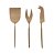 CJ 3PC AÇO INOX P/QUEIJO KYOTO ROSÉ GOLD/NUDE - Imagem 1