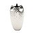 VASO DECORATIVO CERÂMICA PRATEADO 14x25cm - Imagem 1