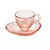 CJ 4 XÍCARAS CAFÉ CRISTAL C/PIRES PEARL ROSA 80ml - Imagem 1
