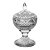 POTICHE DECORATIVA CRISTAL C/PÉ LYS 14x22cm - Imagem 2