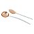 CJ 2PC AÇO INOX P/SERVIR KYOTO ROSÉ GOLD/CINZA - Imagem 1