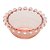 CJ 4 BOWLS CRISTAL PEARL ROSA 9x4cm - Imagem 1