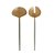 CJ 2PC AÇO INOX P/SALADA KYOTO ROSÉ GOLD/CINZA - Imagem 1