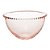 SALADEIRA CRISTAL PEARL ROSA 21x12cm - Imagem 1