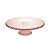 PRATO P/BOLO CRISTAL C/PÉ PEARL ROSA 31x11cm - Imagem 1