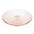 PRATO P/BOLO CRISTAL C/PÉ PEARL ROSA 31x11cm - Imagem 2