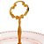 PRATO DUPLO CRISTAL P/DOCES PEARL ROSA 19/32x24cm - Imagem 4