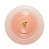 PRATO DUPLO CRISTAL P/DOCES PEARL ROSA 19/32x24cm - Imagem 3
