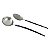 CJ 2PC AÇO INOX P/SERVIR KYOTO INOX/PRETO - Imagem 1