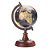 GLOBO DECORATIVO DE PLÁSTICO C/BASE DE MADEIRA PRETO 12,5cm - Imagem 1