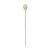 COLHER AÇO INOX BAILARINA KYOTO INOX/OFF WHITE 30cm - Imagem 2