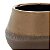 VASO DECORATIVO CERÂMICA MARROM/DOURADO 15x11cm - Imagem 3