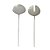 CJ 2PC AÇO INOX P/SALADA KYOTO INOX/OFF WHITE - Imagem 1