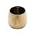 VASO DECORATIVO CERÂMICA DOURADO 16x13cm - Imagem 1