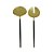 CJ 2PC AÇO INOX P/SALADA KYOTO DOURADO/PRETO - Imagem 1
