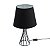 ABAJUR METAL BIVOLT PRETO 27x47cm - Imagem 3