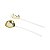 CJ 2PC AÇO INOX P/MASSA KYOTO DOURADO/OFF WHITE - Imagem 1
