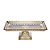 TRAVESSA CRISTAL C/PÉ RETANGULAR QUEEN ÂMBAR 34x17x11cm - Imagem 1