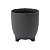 VASO DECORATIVO CERÂMICA CHUMBO 13x14cm - Imagem 3