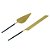 CJ 2PC AÇO INOX P/BOLO KYOTO DOURADO/AZUL - Imagem 1
