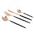 FAQUEIRO 24PC AÇO INOX KYOTO ROSÉ GOLD/PRETO - Imagem 1