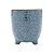 VASO DECORATIVO CERÂMICA AZUL 13x14cm - Imagem 3