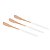 CJ 3 ESPÁTULAS AÇO INOX KYOTO ROSÉ GOLD/NUDE - Imagem 1
