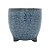 VASO DECORATIVO CERÂMICA AZUL 17x16cm - Imagem 2