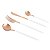FAQUEIRO 24PC AÇO INOX KYOTO ROSÉ GOLD/NUDE - Imagem 1