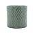 VASO DECORATIVO CERÂMICA VERDE 11x11cm - Imagem 2