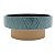 VASO DECORATIVO CERÂMICA AZUL 25x11cm - Imagem 2