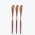 CJ 3 ESPÁTULAS AÇO INOX KYOTO ROSÉ GOLD/CARMIM - Imagem 1