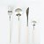 FAQUEIRO 24PC AÇO INOX KYOTO INOX/OFF WHITE - Imagem 1