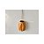 VASO DECORATIVO PORCELANA SUSPENSO LARANJA 10x8x14cm - Imagem 1