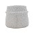 VASO DECORATIVO PORCELANA CINZA 12x10cm - Imagem 2