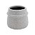 VASO DECORATIVO PORCELANA CINZA 11x9cm - Imagem 1
