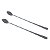CJ 2 COLHERES AÇO INOX BAILARINA OXFORD PRETO 30cm - Imagem 1