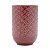 VASO DECORATIVO CERÂMICA VERMELHO/BRANCO 13x20cm - Imagem 3
