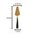 ESPÁTULA AÇO INOX P/SERVIR PISA ROSÉ GOLD/PRETO - Imagem 3