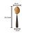 COLHER AÇO INOX P/SERVIR PISA ROSÉ GOLD/PRETO - Imagem 3