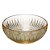 CENTRO DE MESA CRISTAL QUEEN ÂMBAR 25x12cm - Imagem 1