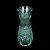 VASO CRISTAL QUEEN VERDE 6x4x15cm - Imagem 2