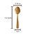 CJ 6 COLHERES AÇO INOX P/CHÁ PISA ROSÉ GOLD - Imagem 3