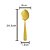 COLHER AÇO INOX P/SERVIR PISA DOURADO - Imagem 3