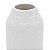 VASO DECORATIVO CERÂMICA BRANCO 11x23cm - Imagem 3