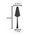 ESPÁTULA AÇO INOX P/SERVIR BERNA PRETO - Imagem 3