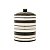 POTE DECORATIVO CERÂMICA PRETO/BRANCO 13x19cm - Imagem 2