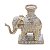 PORTA VELA POLIRESINA ELEFANTE 16x7x17cm - Imagem 1